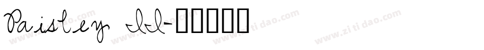 Paisley II字体转换